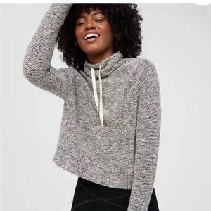 Offline by Aerie Marled Knit Funnel Neck Pullover | XS